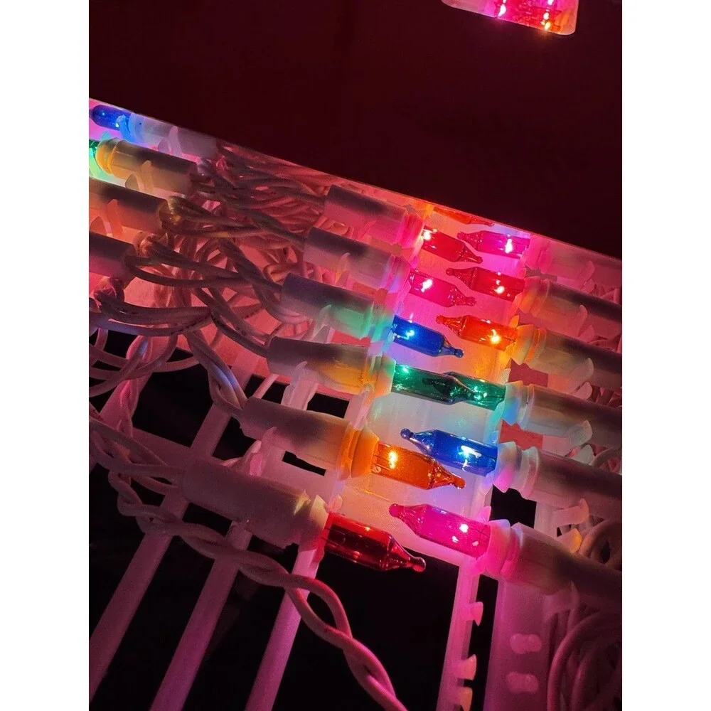 Vintage The Christmas Collection 100 Super Bright Lights Multi Bulb Wire
